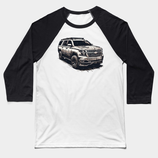Chevrolet Suburban Baseball T-Shirt by Vehicles-Art
